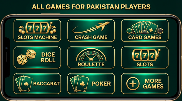 Main screen of Pak 777 games page for PK players
